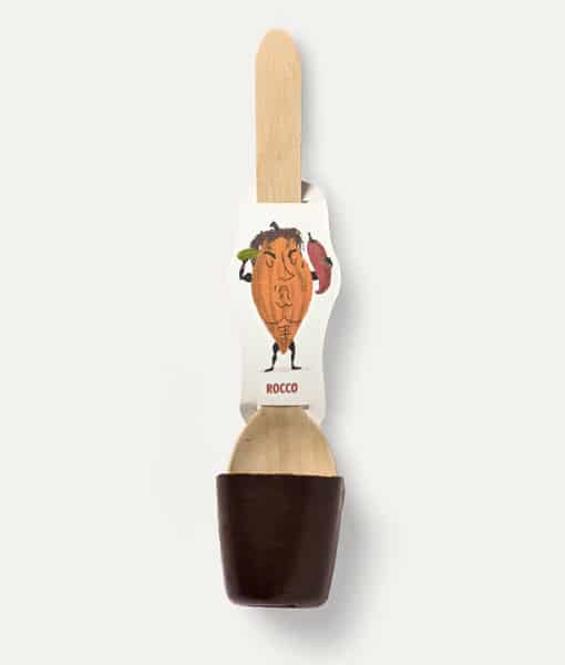 Cioccolata in tazza fondente BIO con cucchiaio - peperoncino e cardamomo- confezione singola 2 cioccolata in tazza con cucchiaio peperoncino