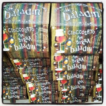 Sabadì e 6 cioccolati creati appositamente per l'abbinamento alle birre speziate e puro malto di Baladin 7 espositore cioccolato per birra