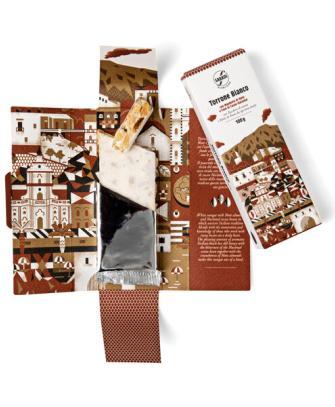 Torrone siciliano di mandorle romane di Noto e fave di cacao Nacional 6 torrone mandorle e fave di cacao