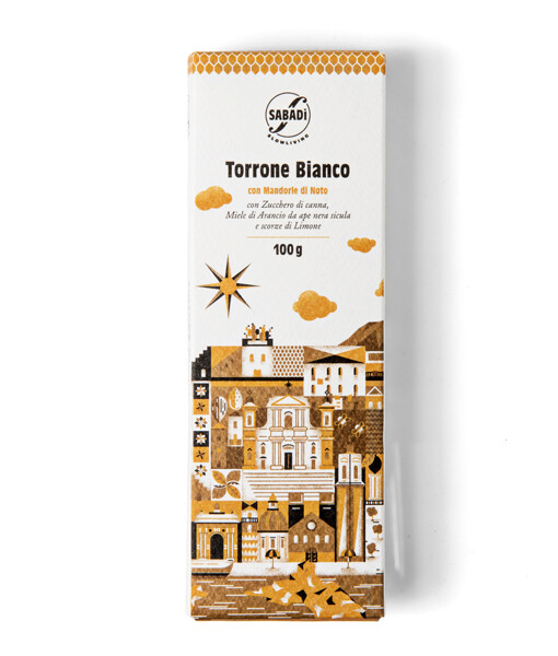 Torrone siciliano morbido con mandorla romana di Noto 2 Torrone siciliano morbido con mandorla romana di Noto, miele e scorze di limone