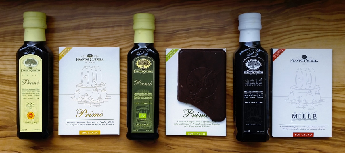 Sabadì & Frantoi Cutrera - Tre cioccolati di Modica biologici all'olio extravergine di oliva in anteprima al Vinitaly 1 2 1