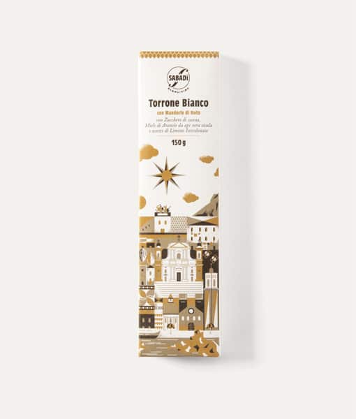 White nougat with Noto almonds 2 White nougat with Noto almonds