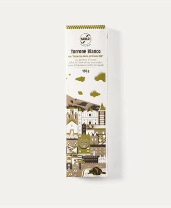 White nougat with Bronte PDO green pistachio