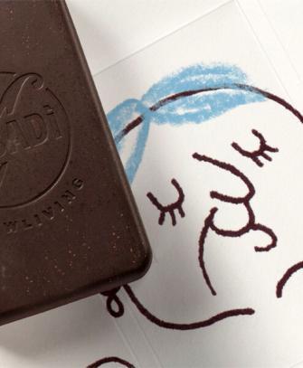 Cioccolato al latte e zenzero BIO lavorato a freddo - 53% cacao - NONNA - immagine 3