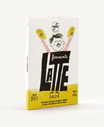 cioccolato al latte bio fondente