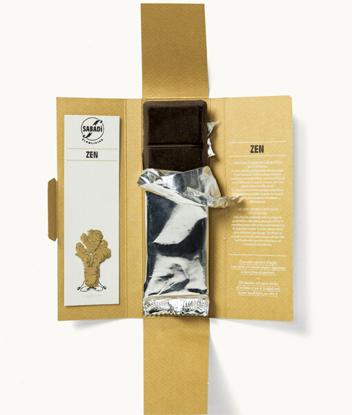 Cioccolato di Modica IGP biologico allo zenzero - ZEN - 4 cioccolato di modica IGP allo zenzero