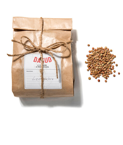 PACCO DA SUD - Kit Ingredienti e ricette tradizionali Siciliane - Natura di Sicilia 8 lenticchie siciliane sfuse