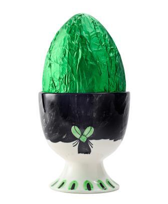 UOVO DI PASQUA al cioccolato fondente e Ceramica di Caltagirone - PASQUALE GRANDE - immagine 2
