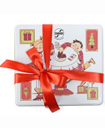 CONFEZIONE REGALO NATALIZIA - Scatola in latta dedicata ai regali di Natale