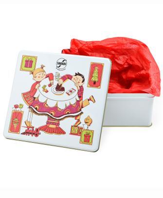 CONFEZIONE REGALO NATALIZIA - Scatola in latta dedicata ai regali di Natale - immagine 3